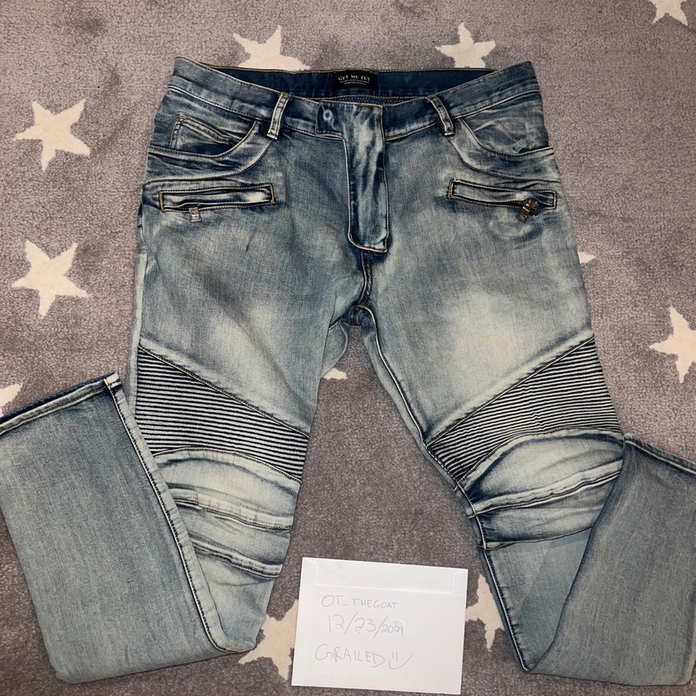 Authentic balmain inspired get me fly jeans size 32
